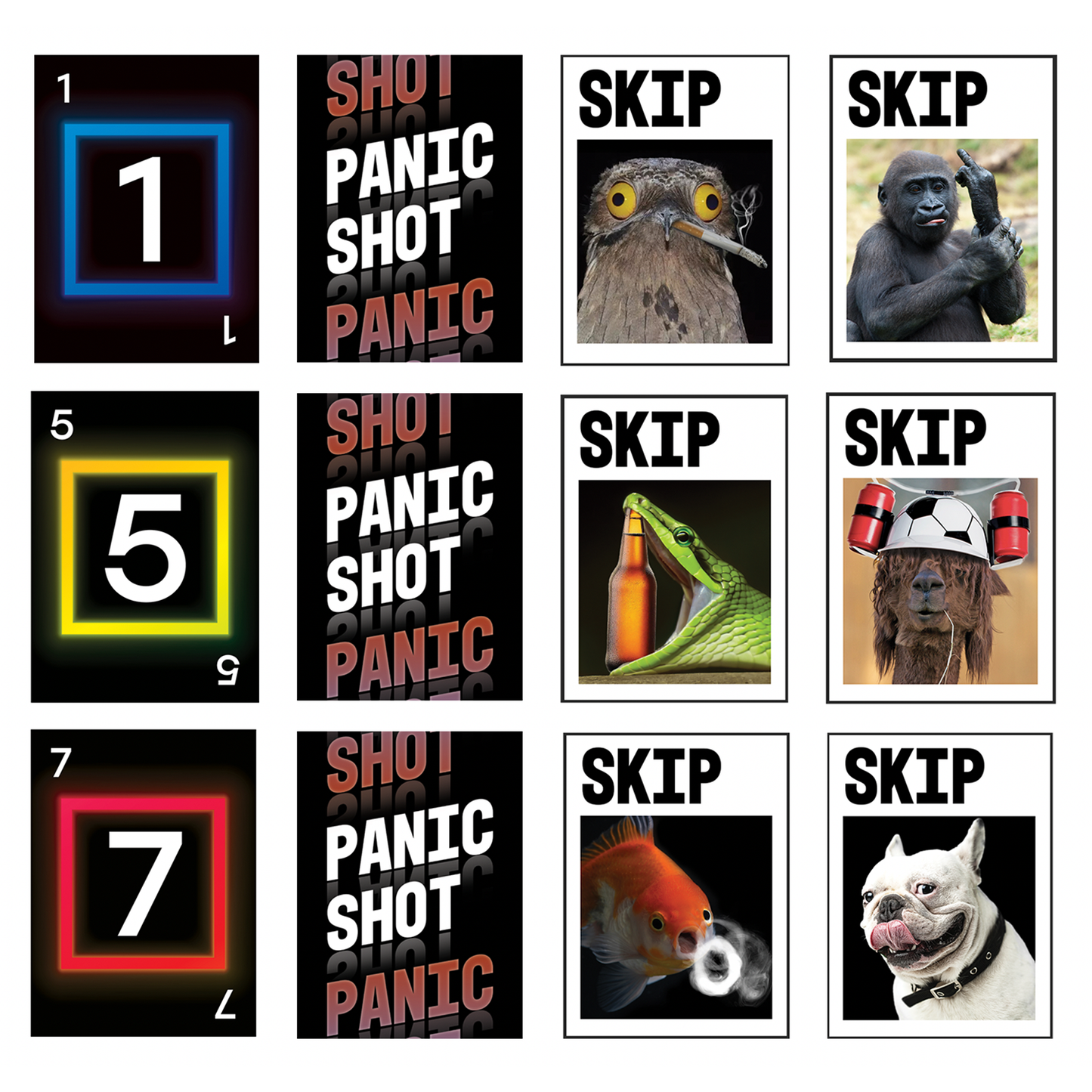 Panic Shot! Card Game